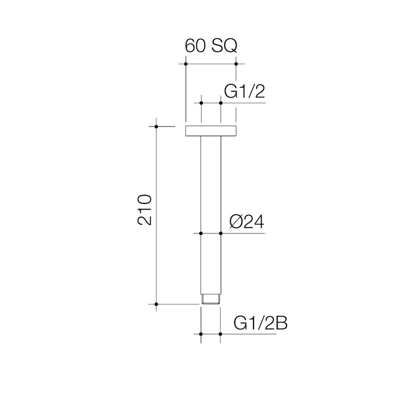 Luna Straight Arm Flange 210mm gallery detail image
