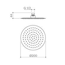 Urbane II 200mm Round Rain Shower Head gallery detail image