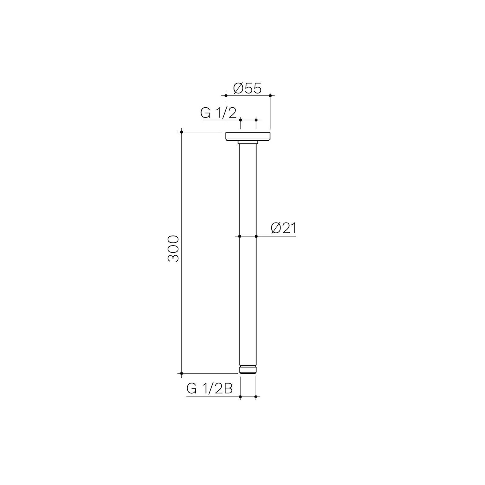 Urbane II Shower Ceiling Arm gallery detail image