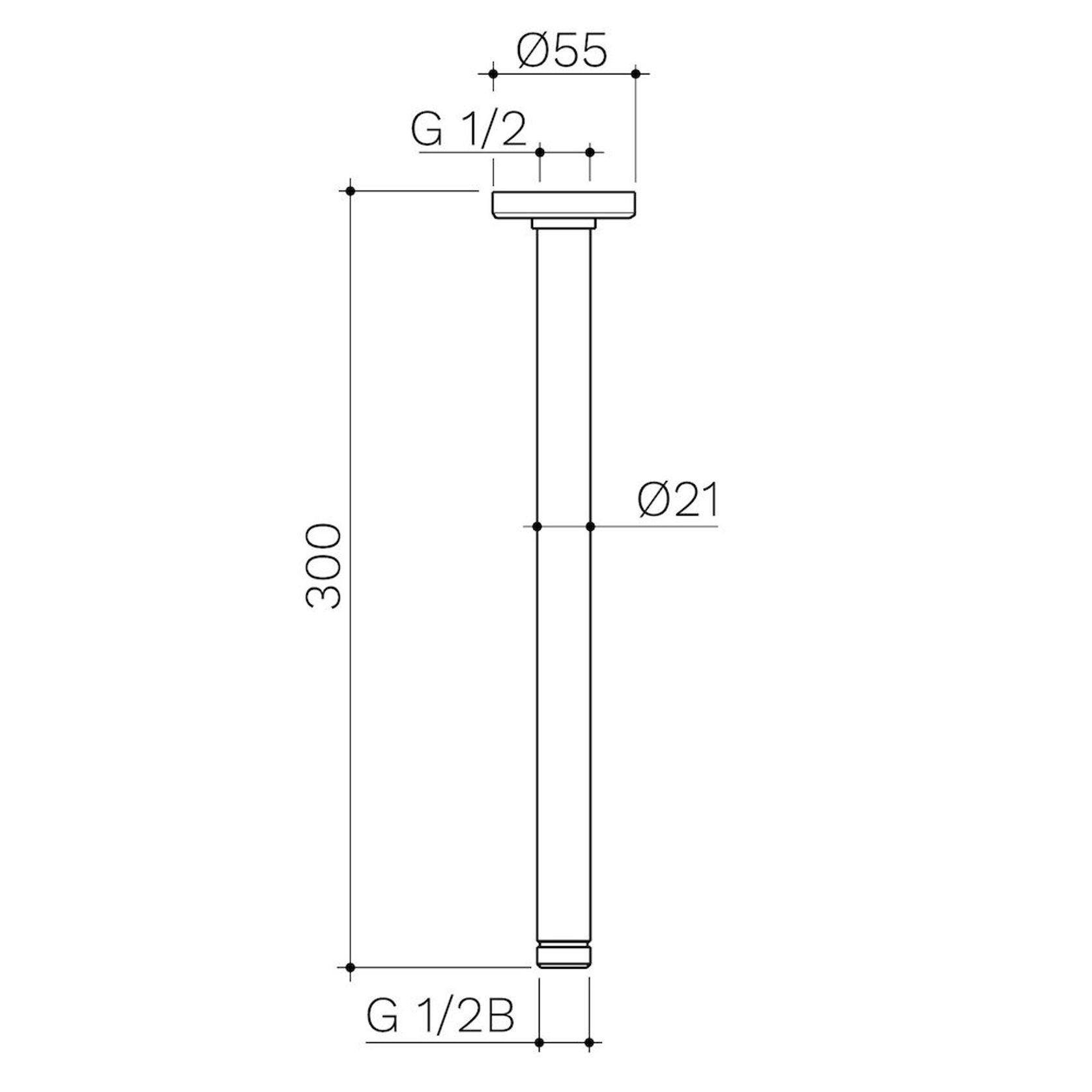 Urbane II Shower Ceiling Arm gallery detail image