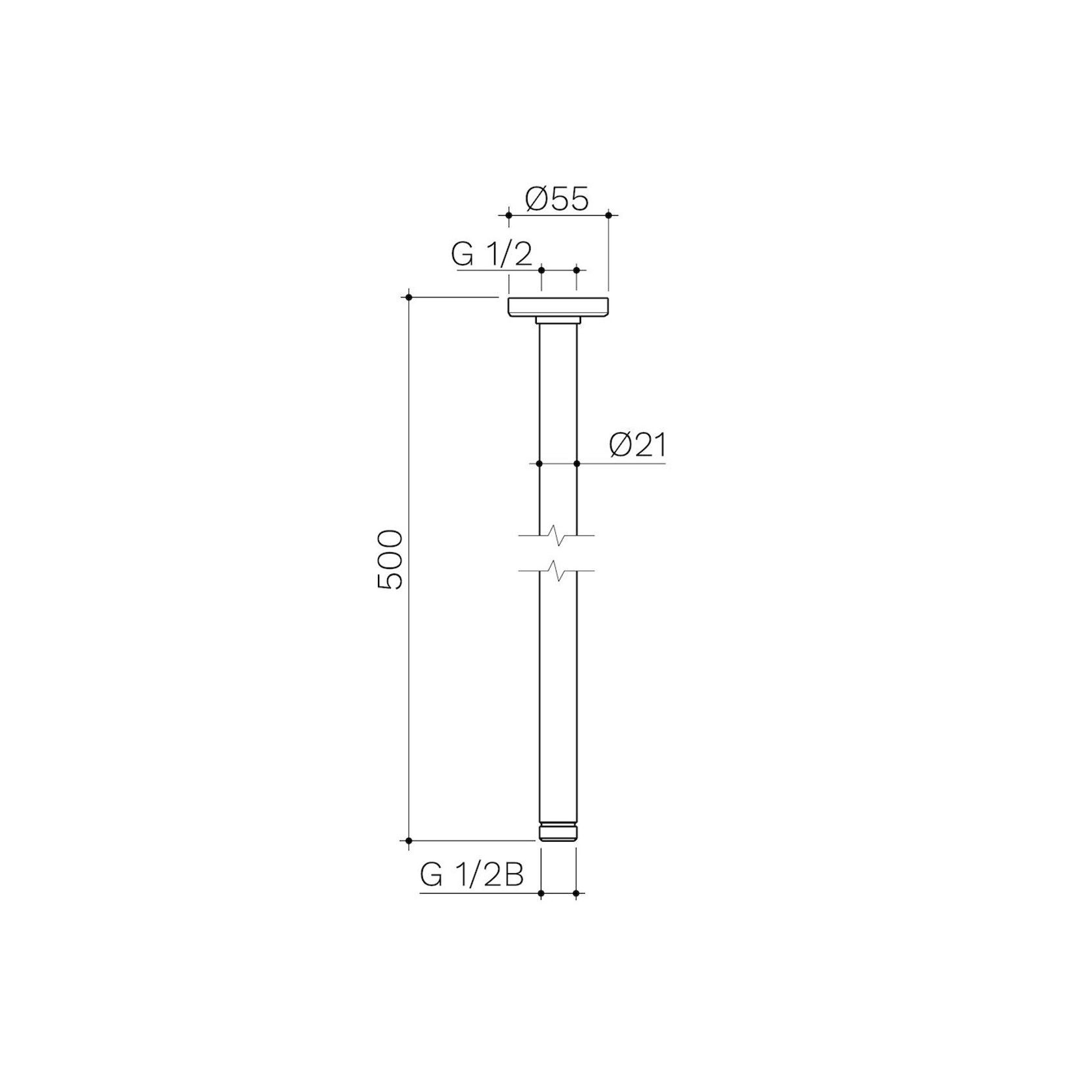 Urbane II Shower Ceiling Arm gallery detail image
