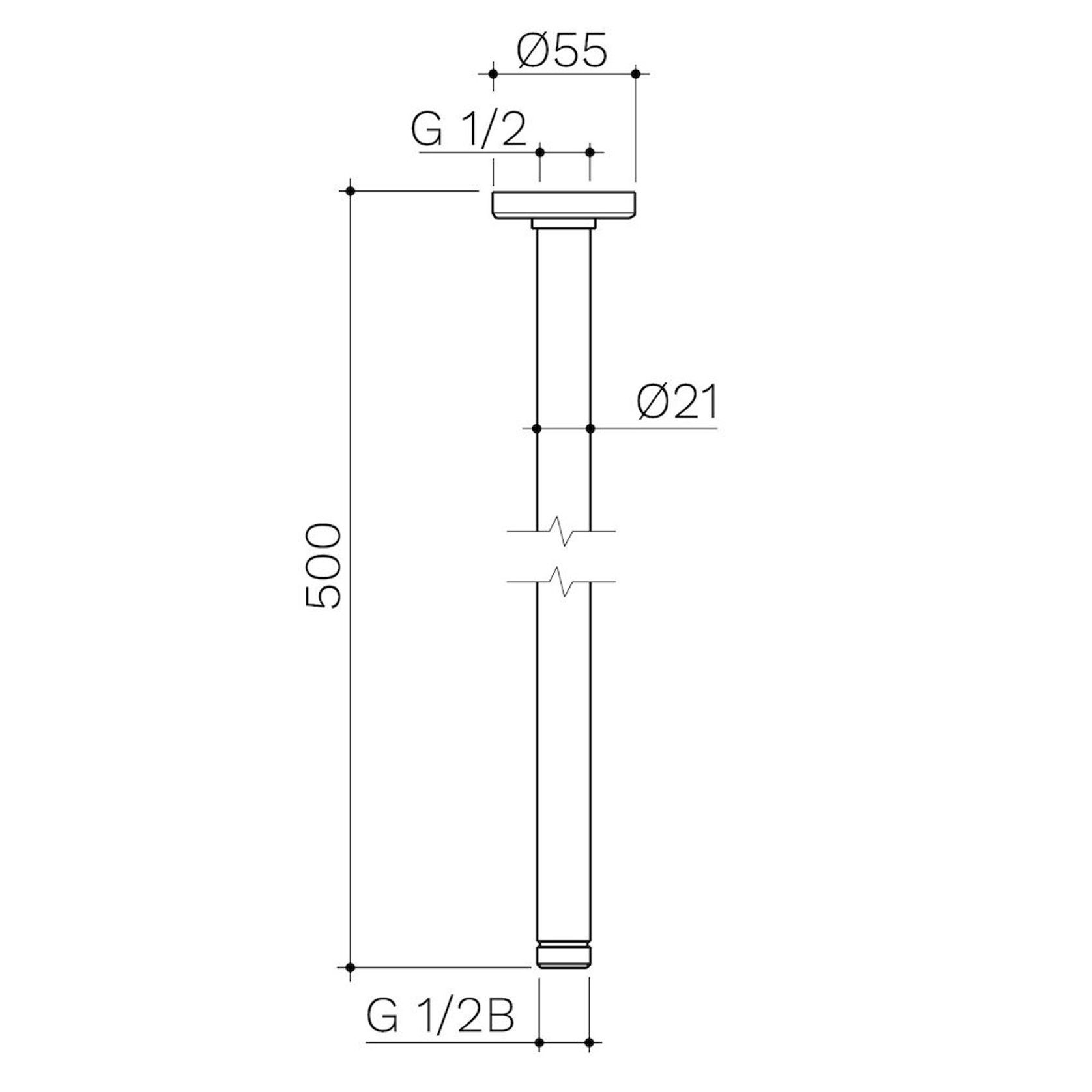 Urbane II Shower Ceiling Arm gallery detail image