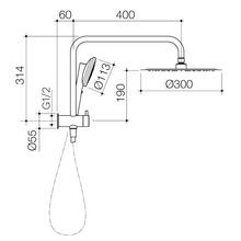 Urbane II Compact Twin Shower gallery detail image