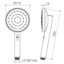 Urbane II Hand Shower Head Round gallery detail image