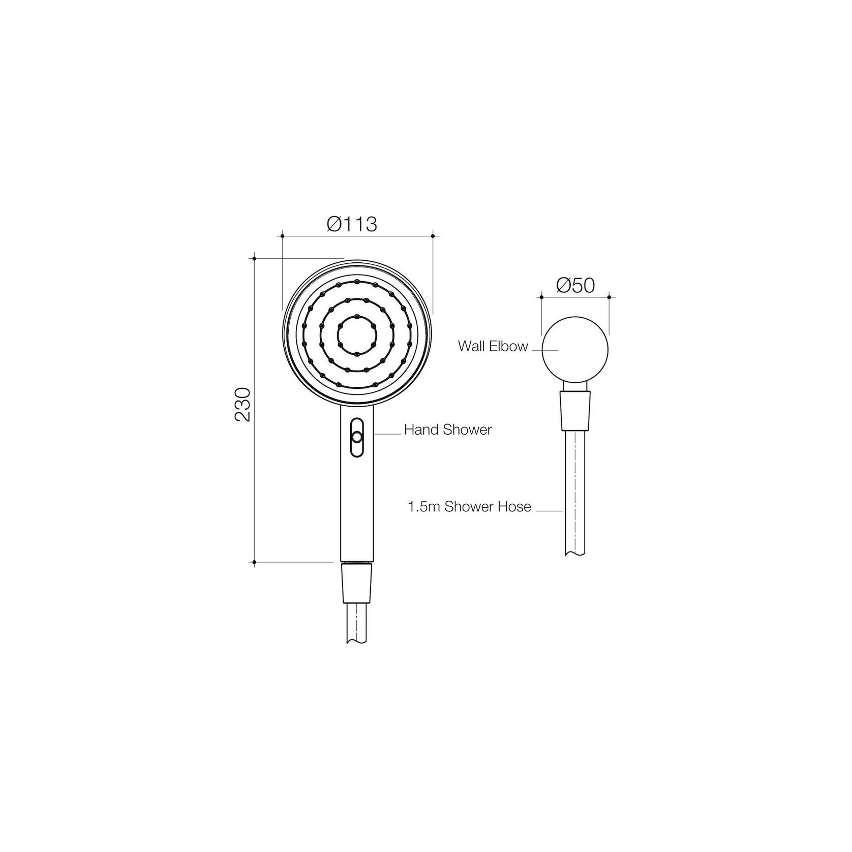 Opal Support VJet Shower with 900mm Rail gallery detail image