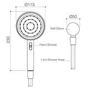 Opal Support VJet Shower with 900mm Rail gallery detail image