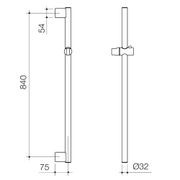 Opal Support VJet Shower with 900mm Rail gallery detail image
