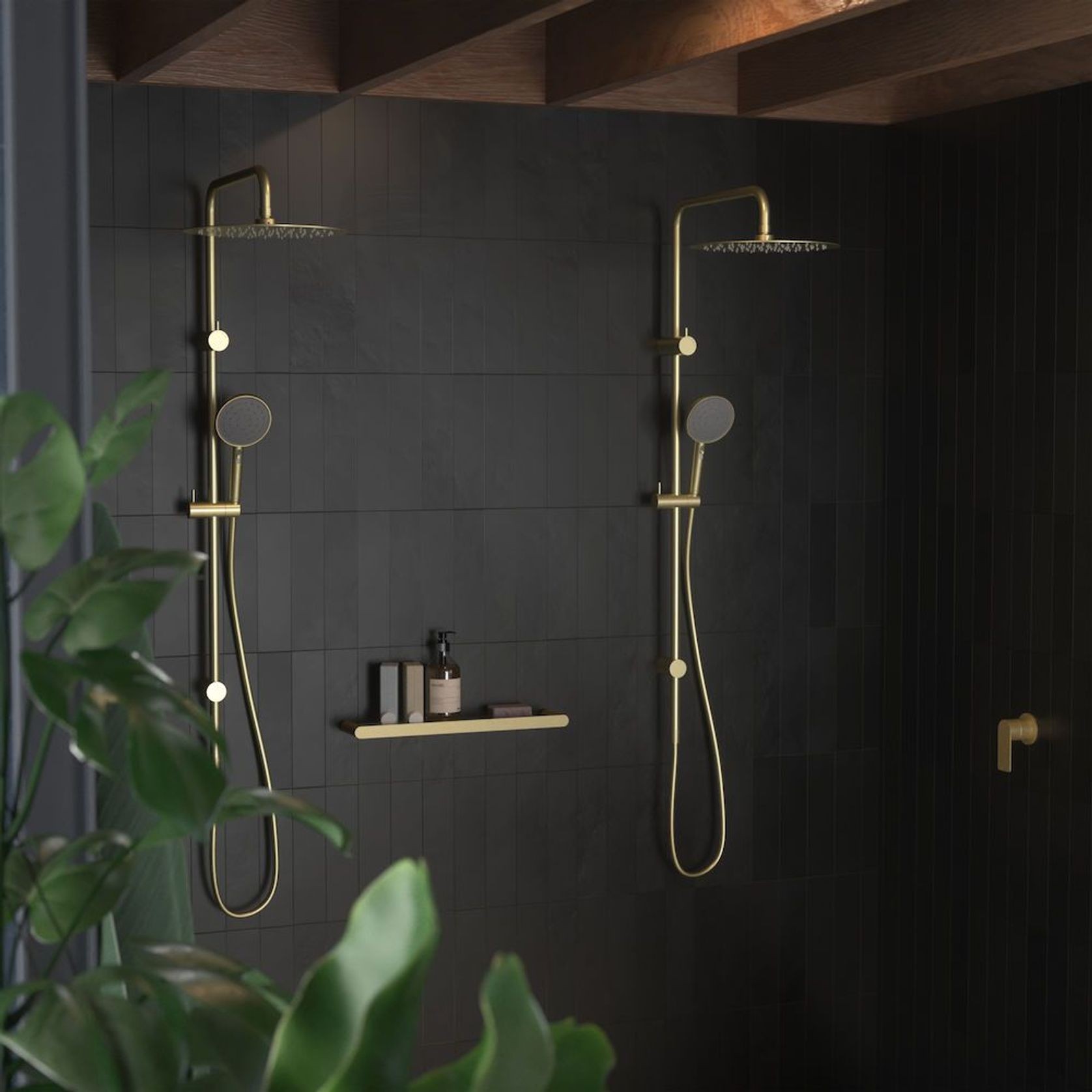 Urbane II Rail Shower with 300mm Overhead gallery detail image