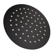 Round Shower Head 200mm Matte Black gallery detail image