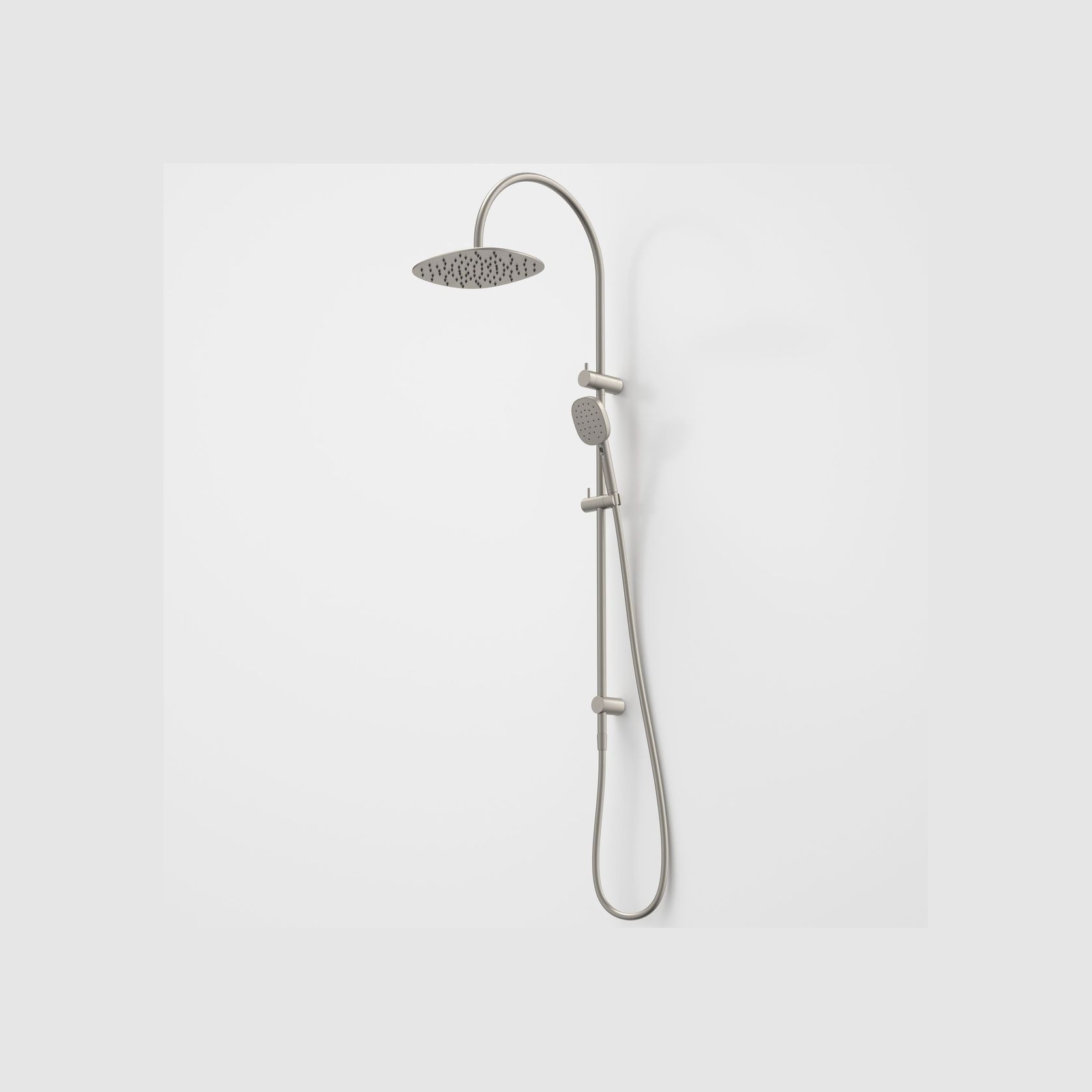 Contura II Rail Shower with Overhead  | Brushed Nickel gallery detail image