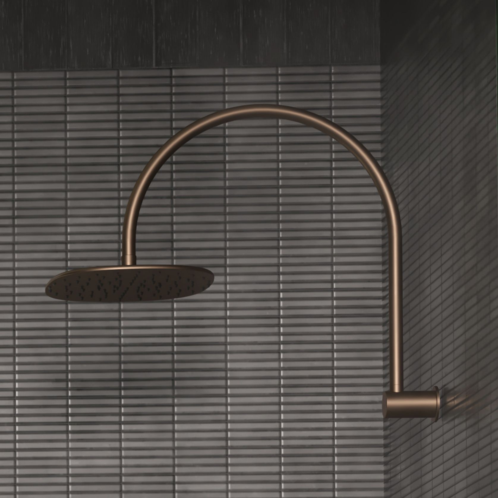 Contura II Rain Shower 300mm  | Brushed Bronze gallery detail image