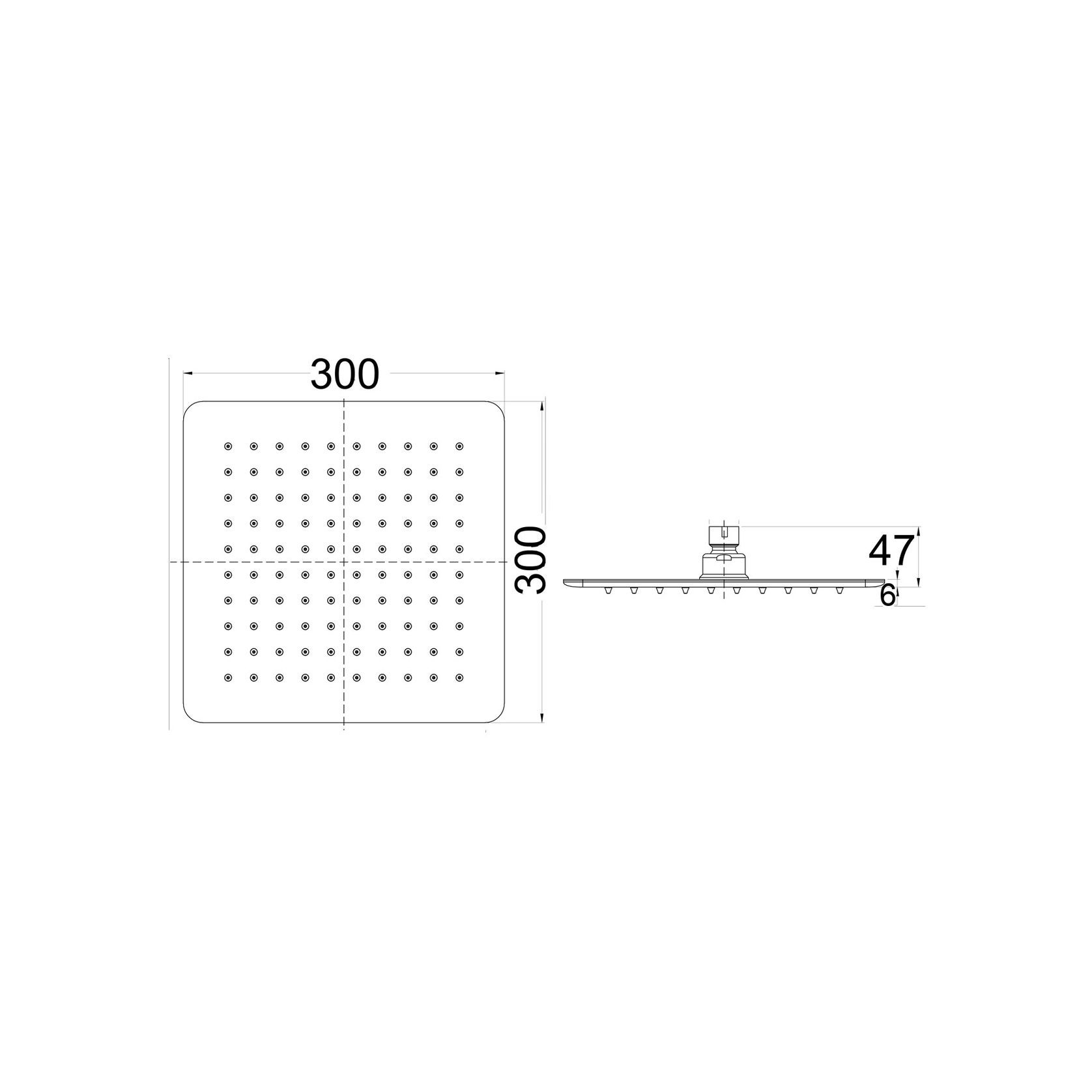 Unika Seto Square Overhead Shower gallery detail image