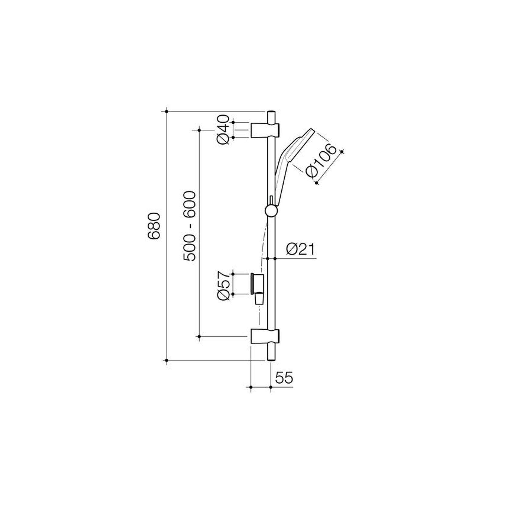 Caroma All Pressure Single Function Shower - Handset gallery detail image