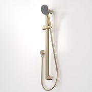 Urbane II Universal Rail Shower - Brushed Brass gallery detail image