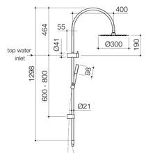 Liano II Microphone Rail Shower with Overhead gallery detail image