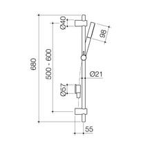 Liano II 3 Function Microphone Rail Shower gallery detail image
