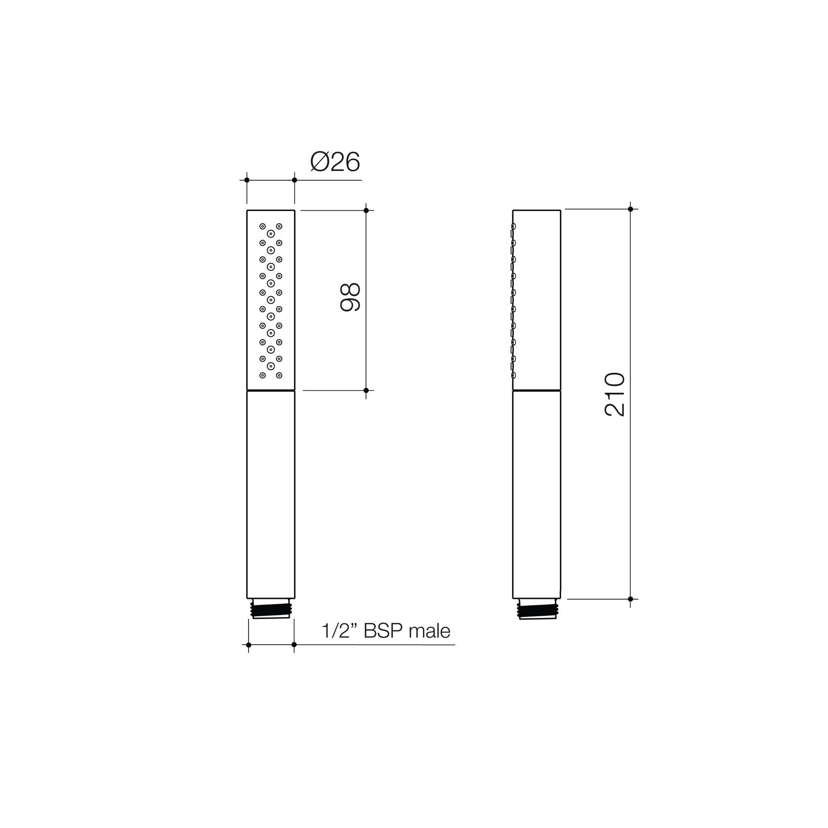 Liano II 3 Function Microphone Shower Handset gallery detail image