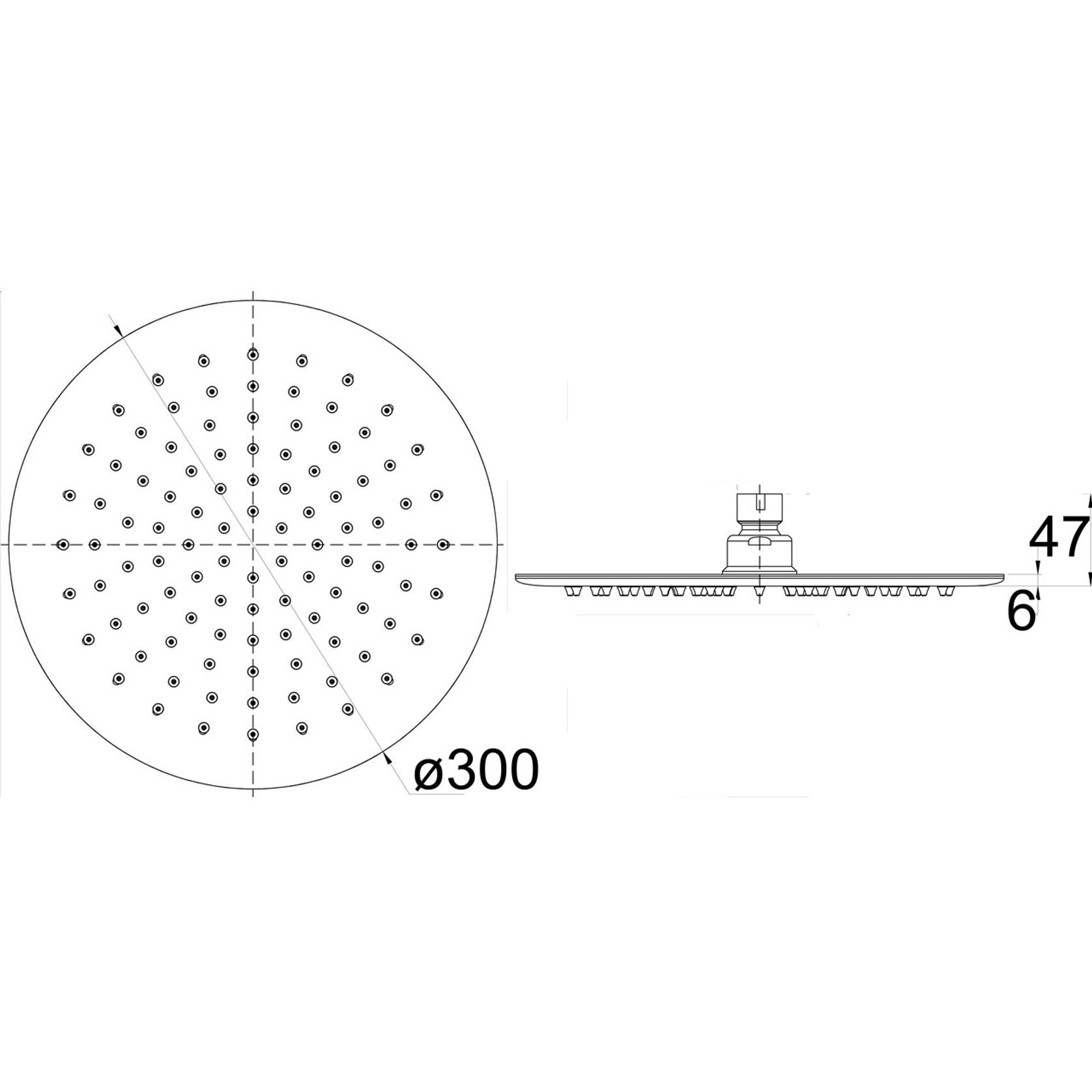 Unika Kara Round Overhead Shower gallery detail image