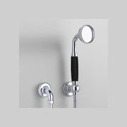 The Water Monopoly - Rockwell Straight Handshower On Hose With Wall Outlet, Parking Bracket & Metal/Coloured Shower Handle gallery detail image