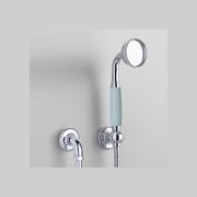 The Water Monopoly - Rockwell Straight Handshower On Hose With Wall Outlet, Parking Bracket & Metal/Coloured Shower Handle gallery detail image