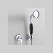 The Water Monopoly - Rockwell Straight Handshower On Hose With Wall Outlet, Parking Bracket & Metal/Coloured Shower Handle gallery detail image