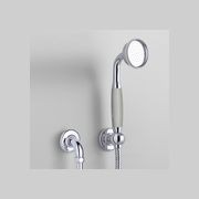 The Water Monopoly - Rockwell Straight Handshower On Hose With Wall Outlet, Parking Bracket & Metal/Coloured Shower Handle gallery detail image