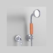 The Water Monopoly - Rockwell Straight Handshower On Hose With Wall Outlet, Parking Bracket & Metal/Coloured Shower Handle gallery detail image