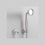 The Water Monopoly - Rockwell Straight Handshower On Hose With Wall Outlet, Parking Bracket & Metal/Coloured Shower Handle gallery detail image