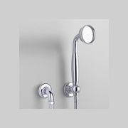 The Water Monopoly - Rockwell Straight Handshower On Hose With Wall Outlet, Parking Bracket & Metal/Coloured Shower Handle gallery detail image