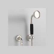 The Water Monopoly - Rockwell Straight Handshower On Hose With Wall Outlet, Parking Bracket & Metal/Coloured Shower Handle gallery detail image