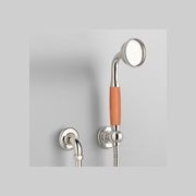 The Water Monopoly - Rockwell Straight Handshower On Hose With Wall Outlet, Parking Bracket & Metal/Coloured Shower Handle gallery detail image