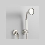 The Water Monopoly - Rockwell Straight Handshower On Hose With Wall Outlet, Parking Bracket & Metal/Coloured Shower Handle gallery detail image