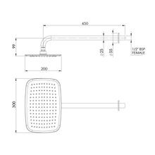 Axiss Rain Head Wall Mounted (450mm) gallery detail image
