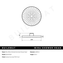 Mira 250mm Brushed Gunmetal Shower Head gallery detail image