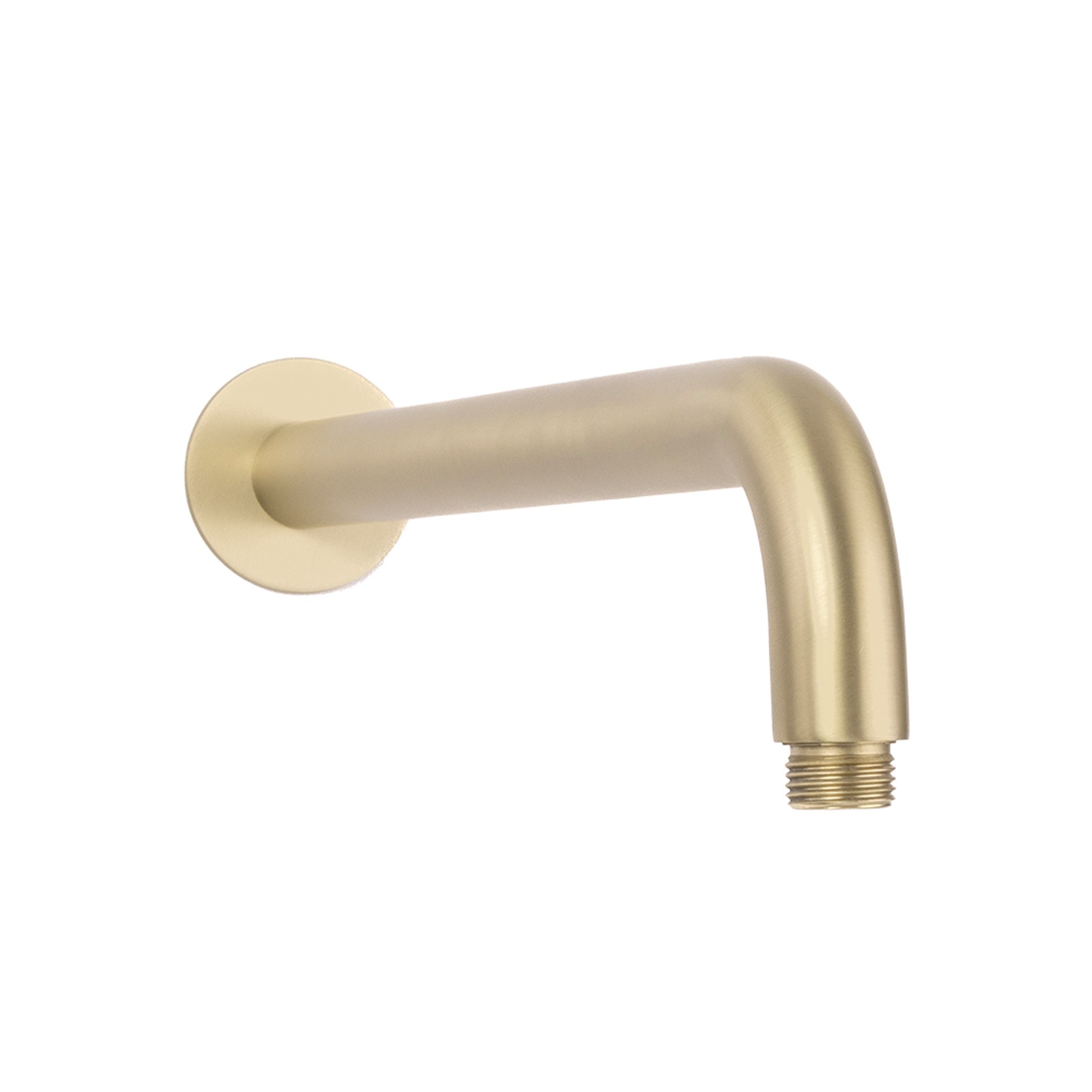 Mira Brushed Brass Gold Curved Shower Arm gallery detail image
