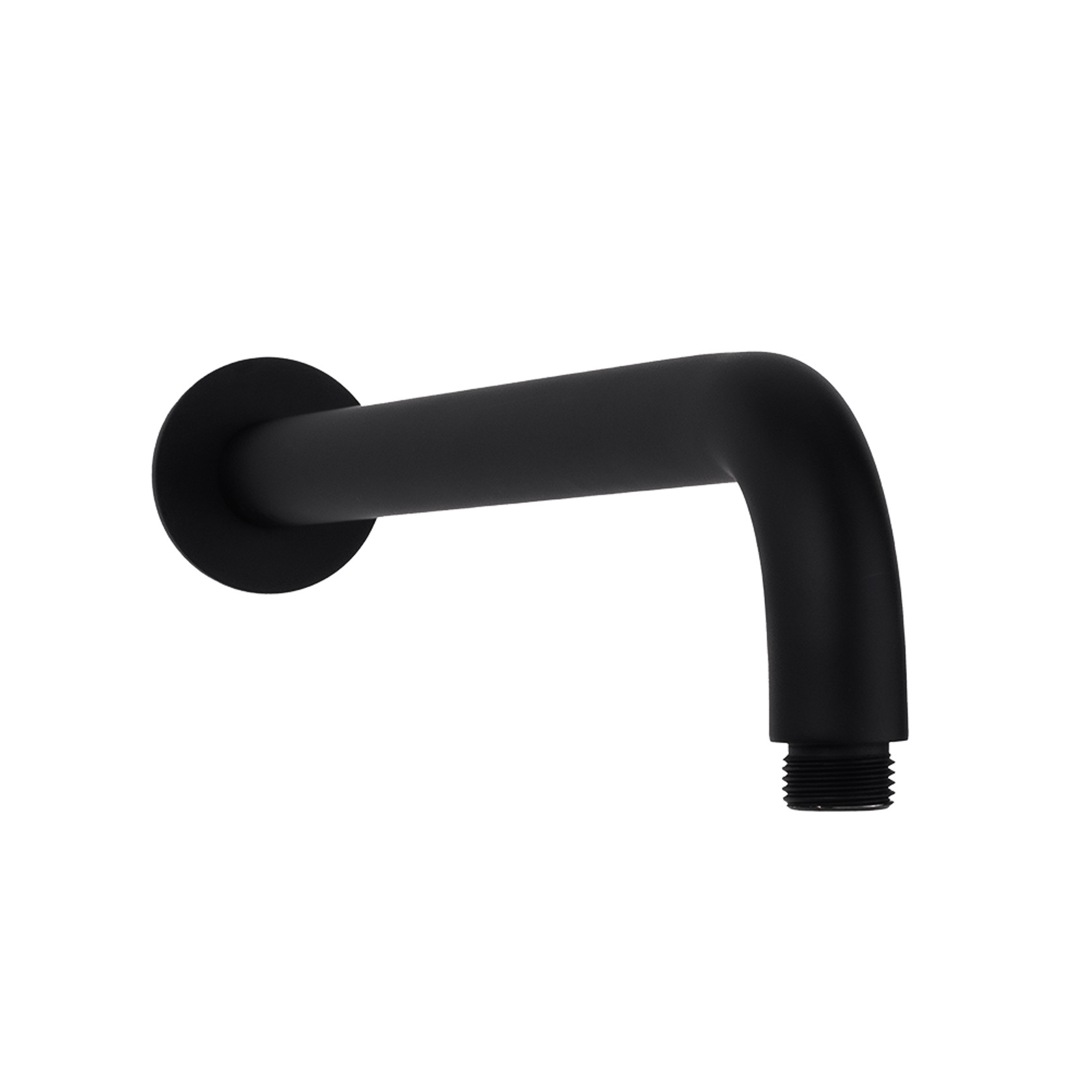 Mira Matte Black Curved Shower Arm gallery detail image