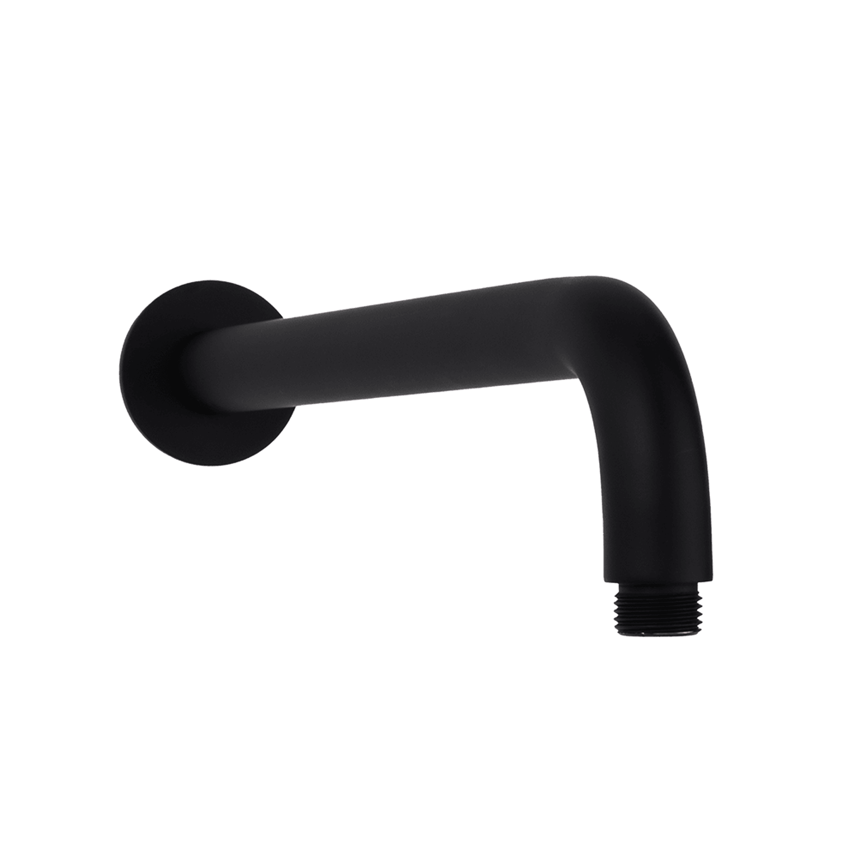 Mira Matte Black Curved Shower Arm gallery detail image