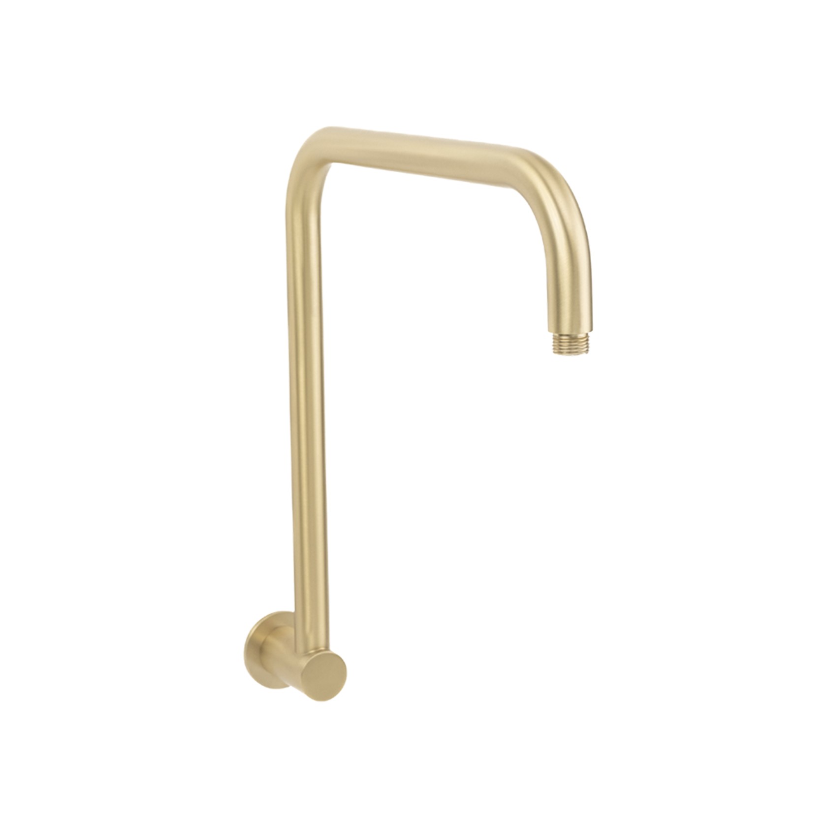 Mira Brushed Brass Gold High Rise Upswept Shower Arm gallery detail image