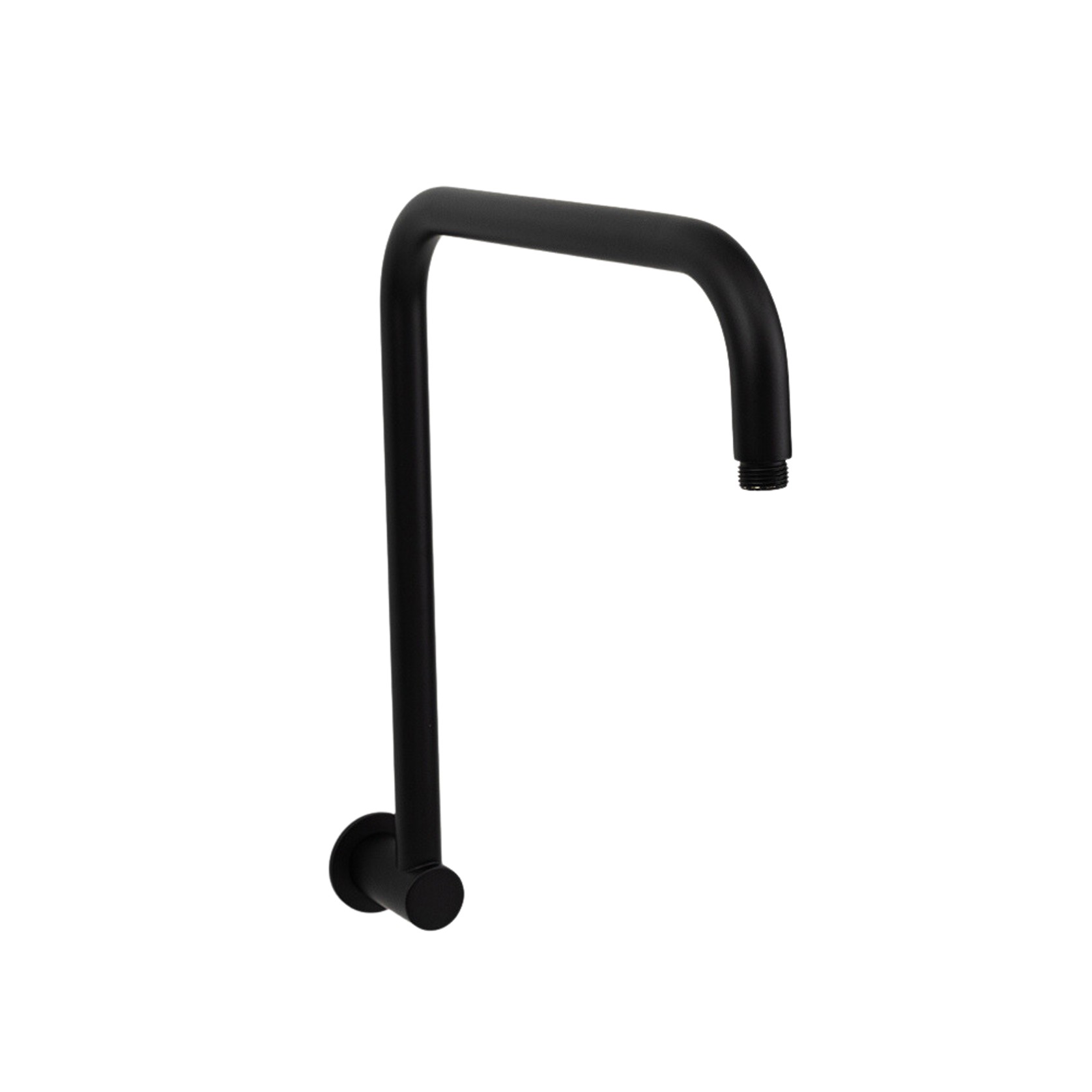 Mira Matte Black High Rise Upswept Shower Arm gallery detail image