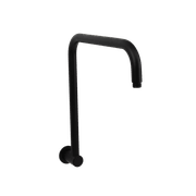 Mira Matte Black High Rise Upswept Shower Arm gallery detail image
