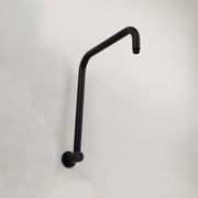 Mira Matte Black High Rise Upswept Shower Arm gallery detail image
