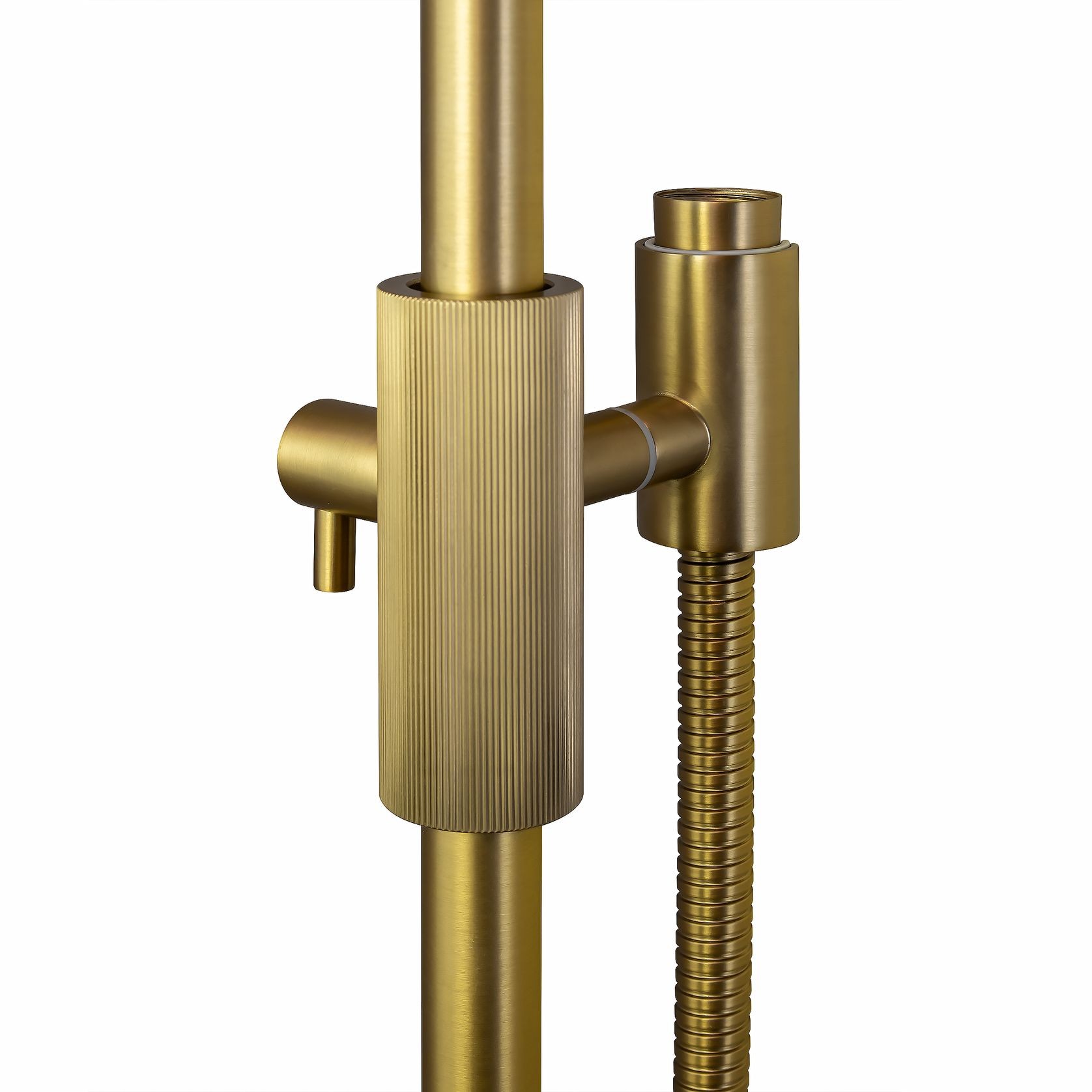 Caddence Shower Rail Brushed Brass gallery detail image
