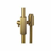 Caddence Shower Rail Brushed Brass gallery detail image