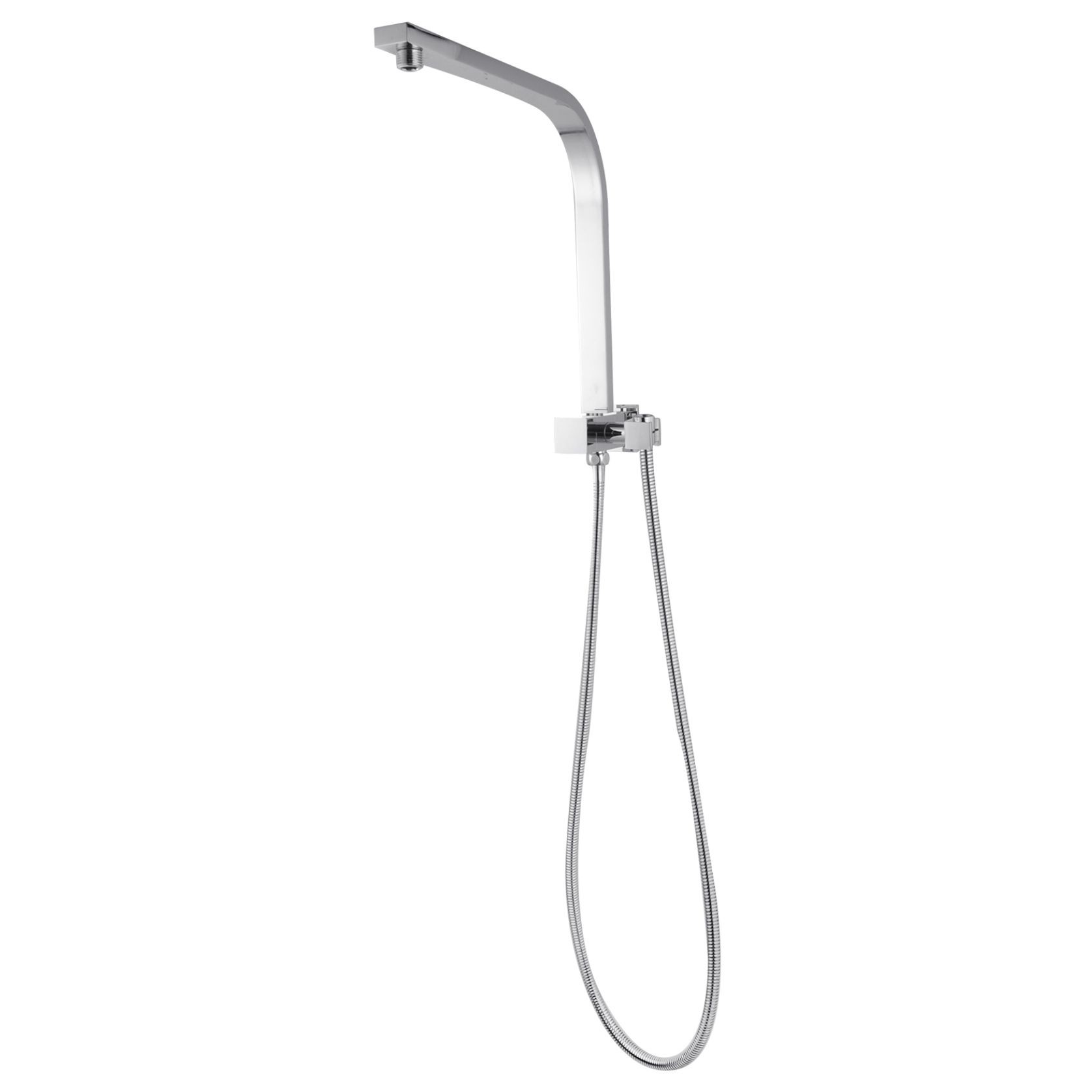 Square Shower Rail Chrome gallery detail image