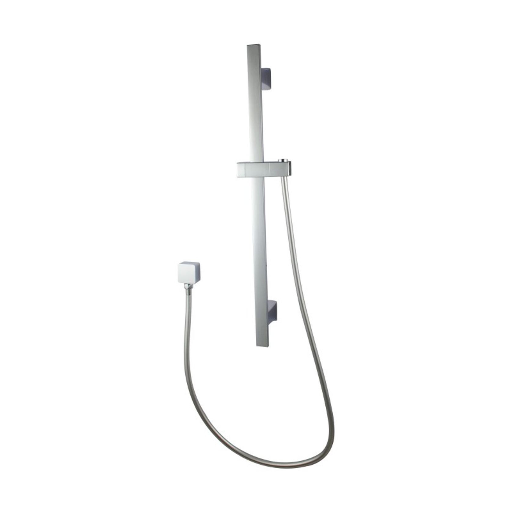 Square Shower Rail Chrome gallery detail image