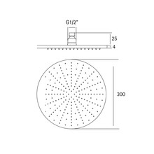 Quadro SF048 Rainshower 300mm gallery detail image