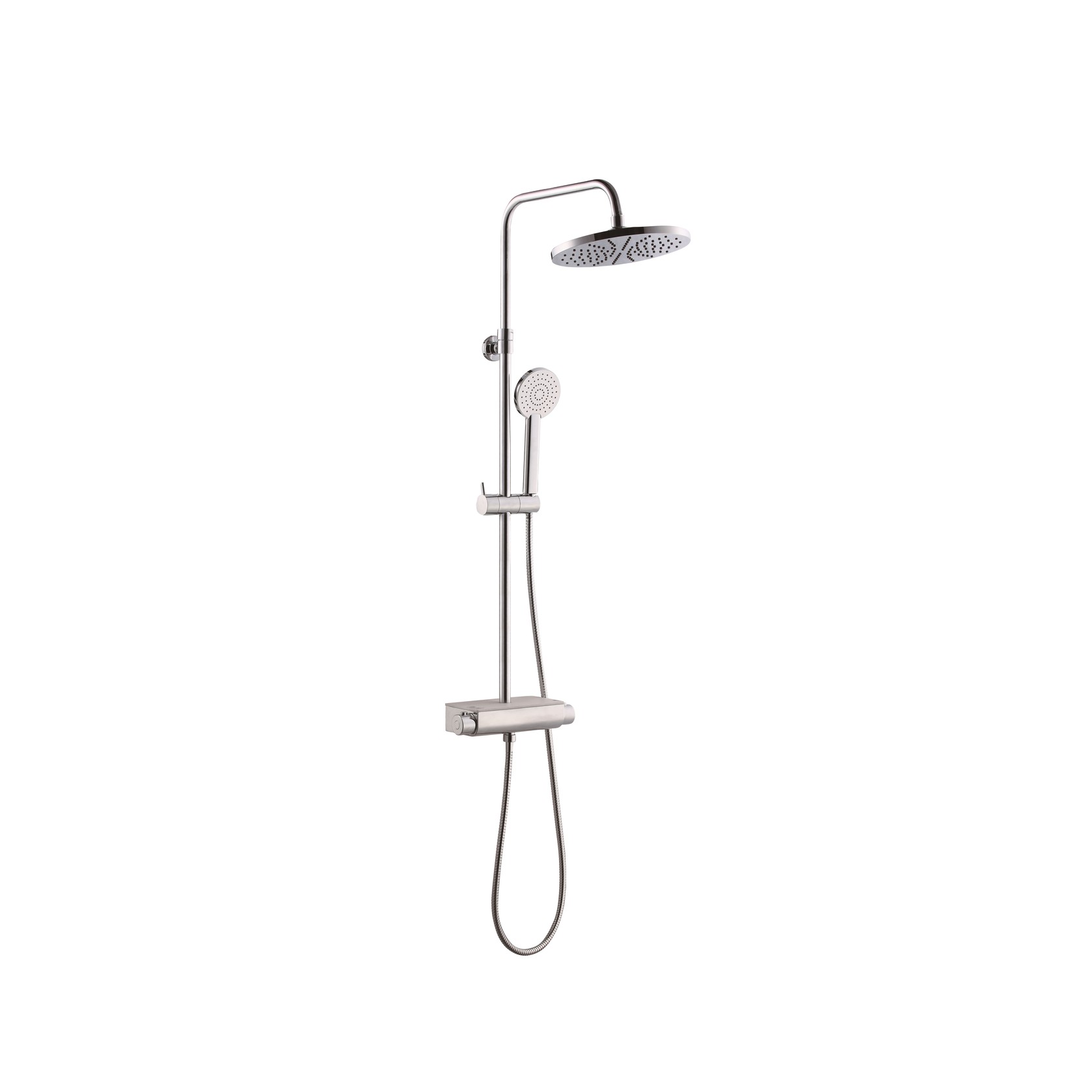 Classic Round Shower Set with Shelf gallery detail image