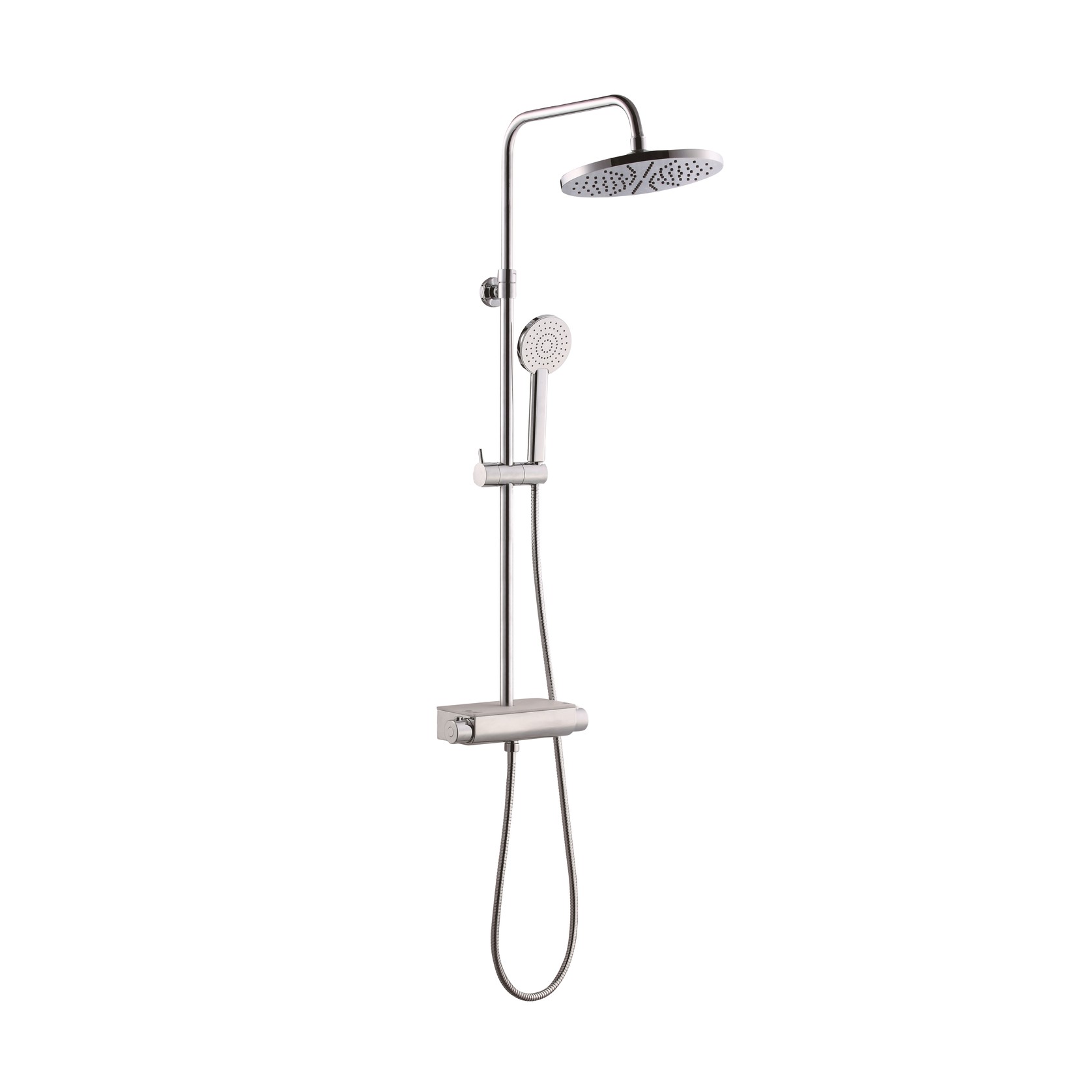 Classic Round Shower Set with Shelf gallery detail image