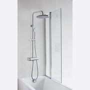 Classic Round Shower Set with Shelf gallery detail image