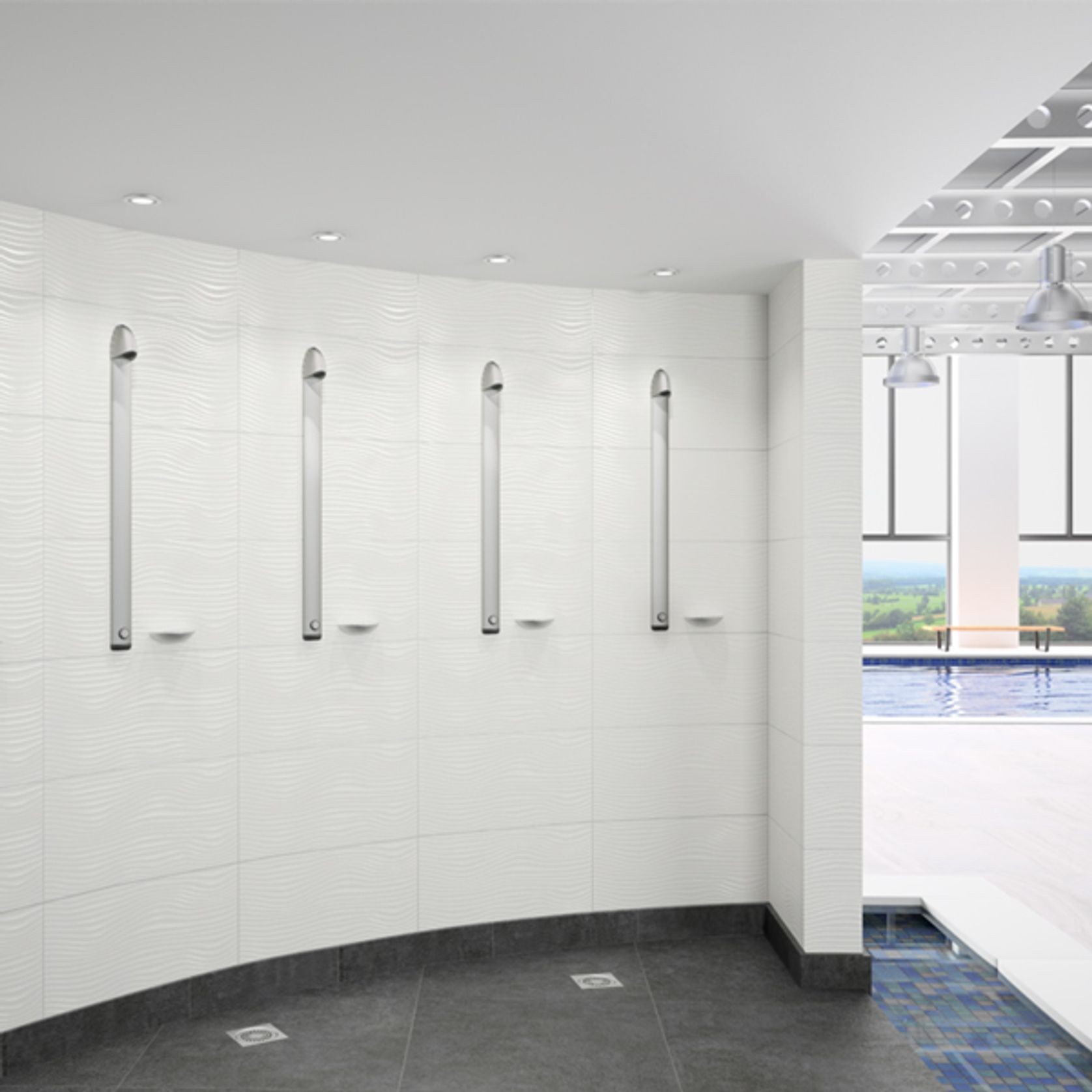 Delabie Sporting 2 Shower Panel gallery detail image